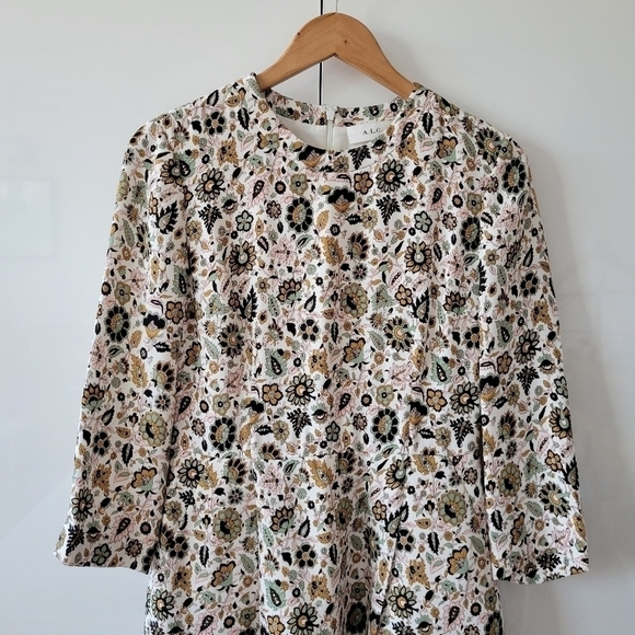 A.L.C. Tordi Floral Silk Mini Dress - Picture 3 of 12